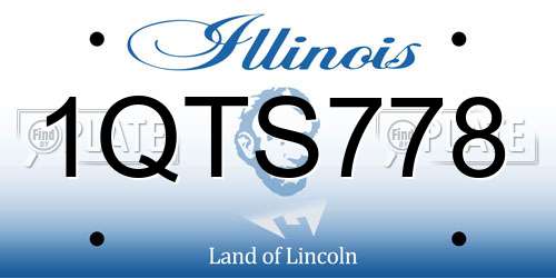 1QTS778 Illinois License Plate
