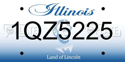 1QZ5225 Illinois License Plate
