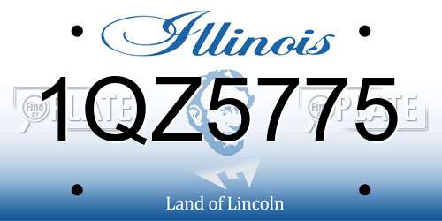 1QZ5775 Illinois License Plate
