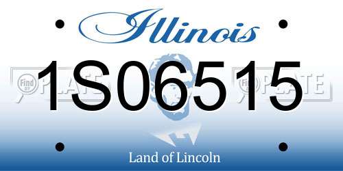 1S06515 Illinois License Plate