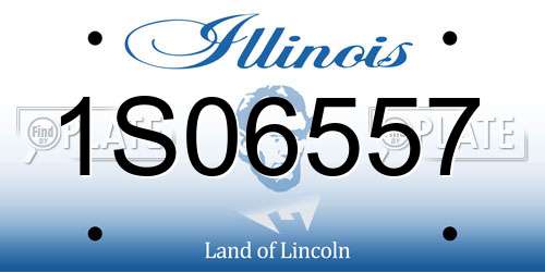 1S06557 Illinois License Plate