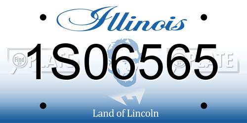 1S06565 Illinois License Plate