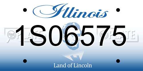 1S06575 Illinois License Plate