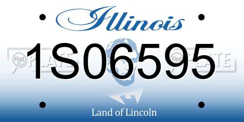 1S06595 Illinois License Plate