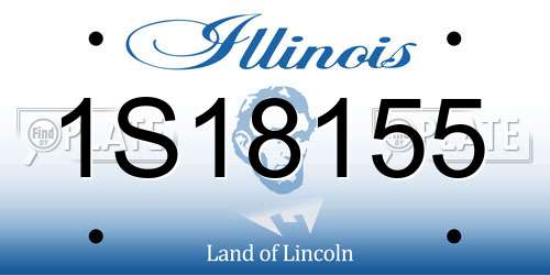 1S18155 Illinois License Plate