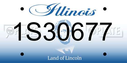 1S30677 Illinois License Plate