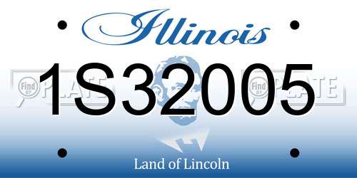 1S32005 Illinois License Plate