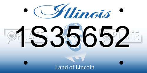 1S35652 Illinois License Plate