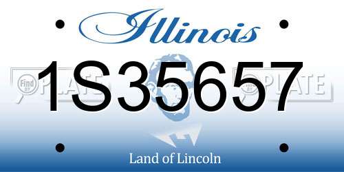 1S35657 Illinois License Plate