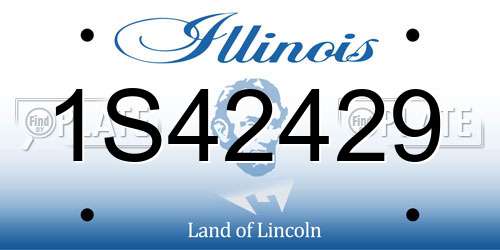 1S42429 Illinois License Plate