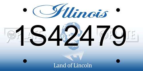 1S42479 Illinois License Plate