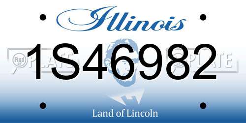 1S46982 Illinois License Plate