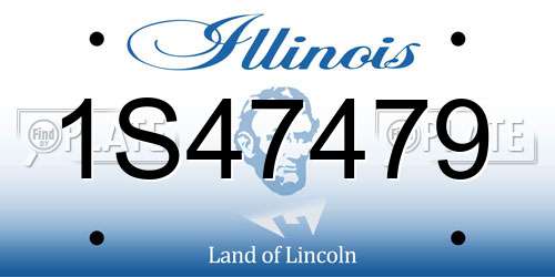 1S47479 Illinois License Plate