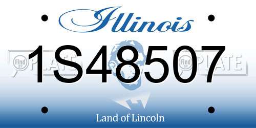 1S48507 Illinois License Plate