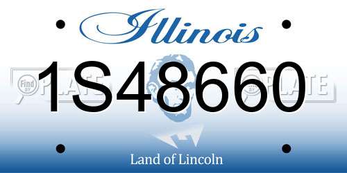1S48660 Illinois License Plate