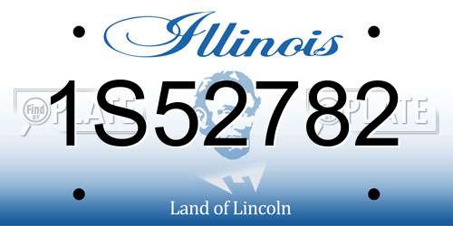 1S52782 Illinois License Plate