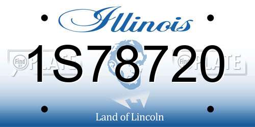 1S78720 Illinois License Plate