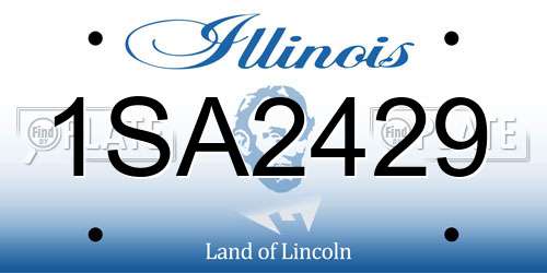 1SA2429 Illinois License Plate