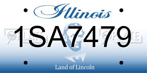 1SA7479 Illinois License Plate