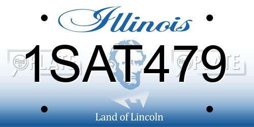 1SAT479 Illinois License Plate