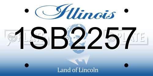 1SB2257 Illinois License Plate