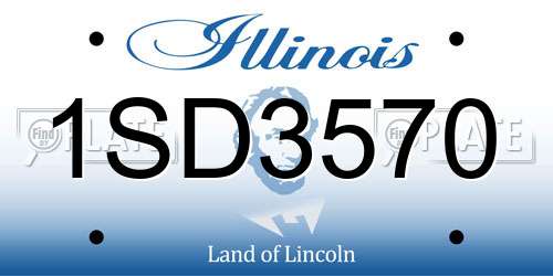 1SD3570 Illinois License Plate
