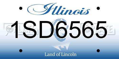 1SD6565 Illinois License Plate