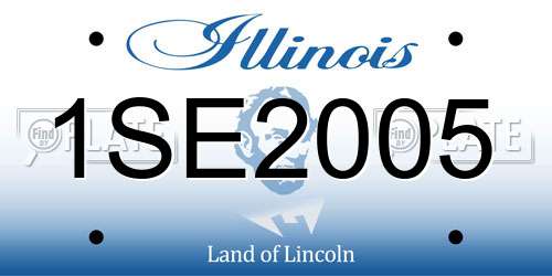 1SE2005 Illinois License Plate