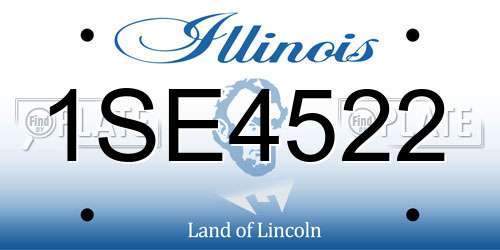 1SE4522 Illinois License Plate