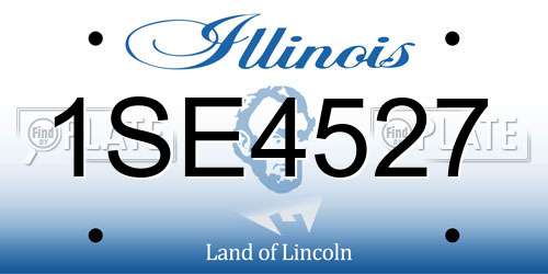 1SE4527 Illinois License Plate