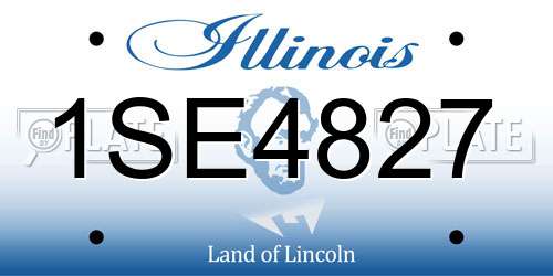 1SE4827 Illinois License Plate