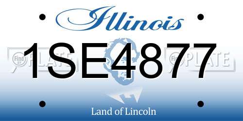 1SE4877 Illinois License Plate