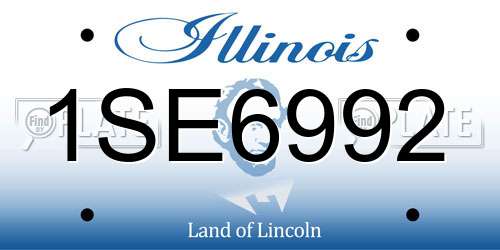 1SE6992 Illinois License Plate