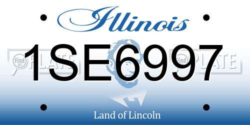 1SE6997 Illinois License Plate