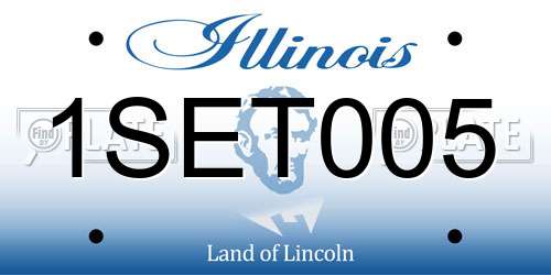 1SET005 Illinois License Plate