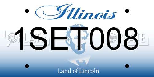 1SET008 Illinois License Plate