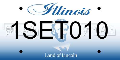 1SET010 Illinois License Plate