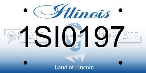 1SI0197 Illinois License Plate
