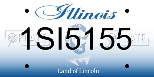 1SI5155 Illinois License Plate
