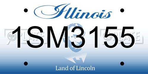 1SM3155 Illinois License Plate