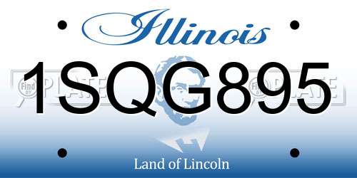 1SQG895 Illinois License Plate