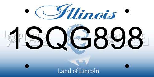 1SQG898 Illinois License Plate