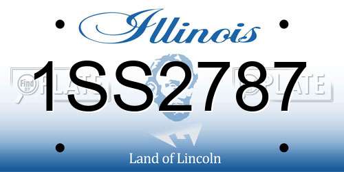 1SS2787 Illinois License Plate