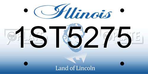 1ST5275 Illinois License Plate