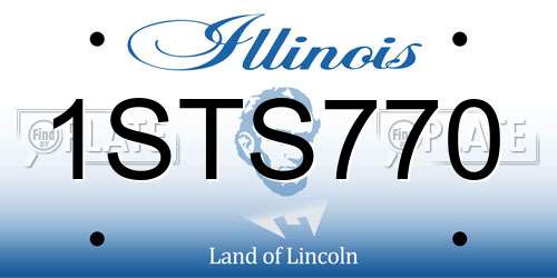 1STS770 Illinois License Plate