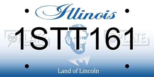 1STT161 Illinois License Plate