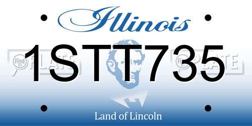 1STT735 Illinois License Plate