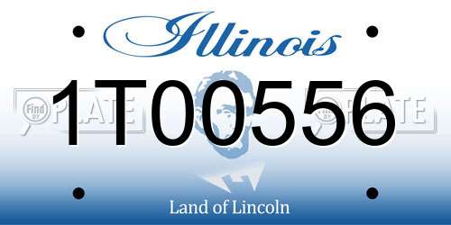 1T00556 Illinois License Plate