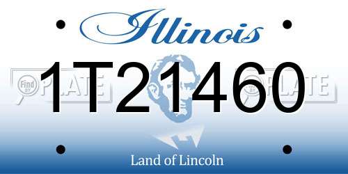 1T21460 Illinois License Plate