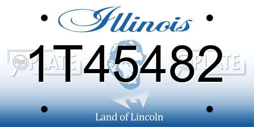 1T45482 Illinois License Plate